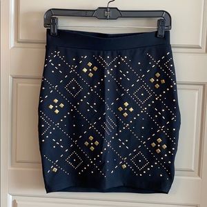 Bebe Embellished mini skirt